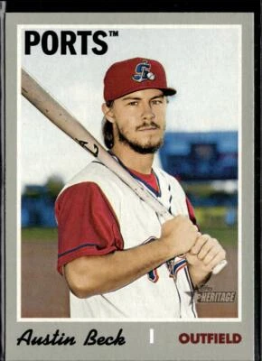 2019 Topps Heritage Minor League #136 Austin Beck - Image 1 of 2