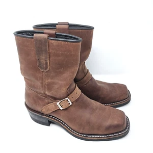 Dayton Boots Confederate Engineer Motorradstiefel Braun Pullup (EU 41-42 UK 7 E) - Picture 1 of 19
