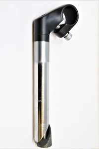 22.2mm SHORT 40mm REACH HANDLEBAR STEM ADULT or CHILDS BIKE CHROME AND BLACK - Picture 1 of 2