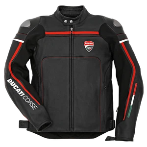 Brand New Ducati Corse Black Motorbike Leather Jacket CE Approved Armour - Picture 1 of 1