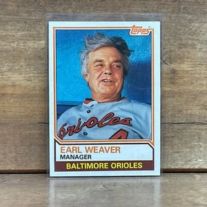 1983 Topps Earl Weaver #426 Baltimore Orioles MGR SET BREAK Baseball Card - Picture 1 of 2
