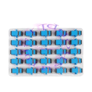 200pcs Fiber Optic Connector Adapter SC UPC SM Flange Simplex SC-SC Coupler - Afbeelding 1 van 1