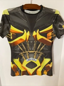 Under Armour Alter Ego Transformers Bumblebee Fitted Shirt Boys Youth XL - Picture 1 of 17