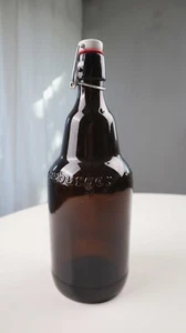 Flensburger Glasflasche Flasche braun Bierflasche XXL Riesig Skulptur Blumenvase - Bild 1 von 4