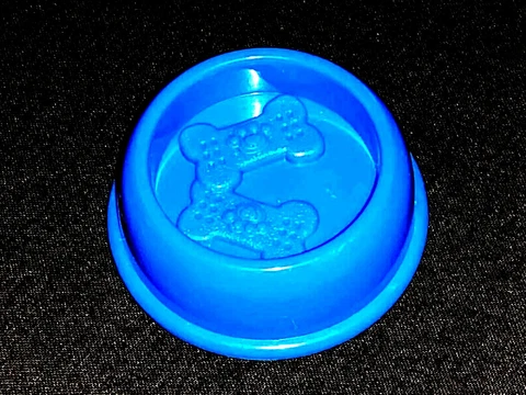 Disney Junior Puppy Dog Pals Replacement 2.5" Plastic Blue Food Bowl Dish Cover