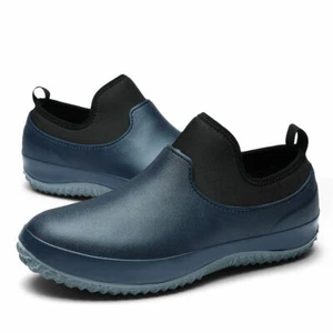 Men's Oil Resistant Oil Resistant Kitchen Shoes Chef Restaurant Garden Shoes - Picture 1 of 13
