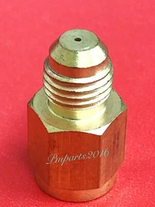 -4AN INLINE Turbo Oil Inlet Restrictor Fitting -4AN Male to -4AN Female 0.035" - Picture 1 of 3