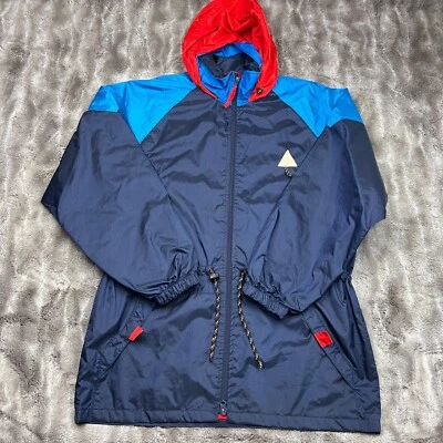 Gerry Jacket Mens Large Blue Rain Water Repellent Ripstop Packable Retro - Image 1 of 4