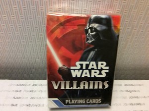 STAR WARS VILLAINS PLAYING CARDS New sealed box Features 55 Villianous Character