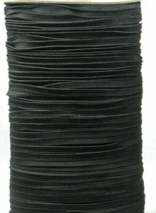 0,14 €/m) 200 m Gummiband Breite 5 mm Farbe Schwarz körperfreundlich EU Ware - Picture 1 of 1
