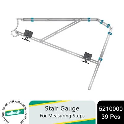 wolfcraft Stair Gauge for Measuring Steps & Precise Gauging Set of 39 Pcs - Image 1 of 4