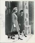 Press Photo Pat Nixon and Queen Elizabeth leave building in England - hcb55582