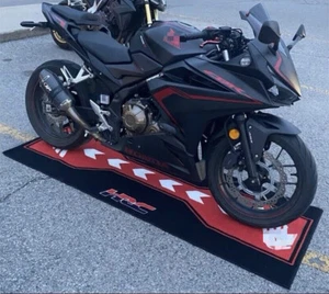 Motorcycle Garage Floor Pit Mat Workshop For Honda CBR HRC Floor Pit Mats - Picture 1 of 2