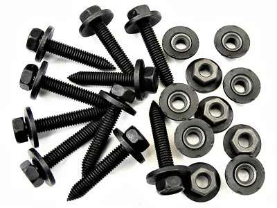 Chrysler Body Bolts & Nuts- M6-1.0 x 35mm Long- 10mm Hex- 20pcs (10ea)- #393 - Image 1 of 4