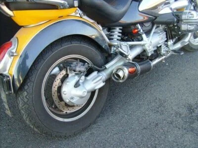 MassMoto Exhaust Dual Silencers Mufflers GP1 Carbon Fiber BMW R1200C 1997-2006 - Image 1 of 2