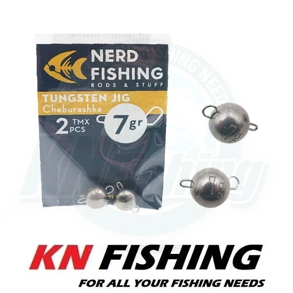 NERD FISHING TUNGSTEN CHEBURASHKA Jig Head 3gr - 7gr 2 Stück - Bild 1 von 3