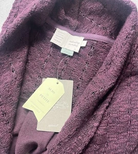 Anthropologie Saturday Sunday Strickjacke Gr. M vorne offen Wasserfall - Bild 1 von 11