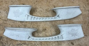 PAIR BAUER TUUK NHL PRO STOCK TUUK Blade holder NO Steel sz 300 WHITE - Picture 1 of 23