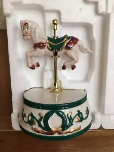 Caballo Carrusel Musical Mr. Christmas “Jingle Bells” con Sonido/Caja Original - Imagen 1 de 6