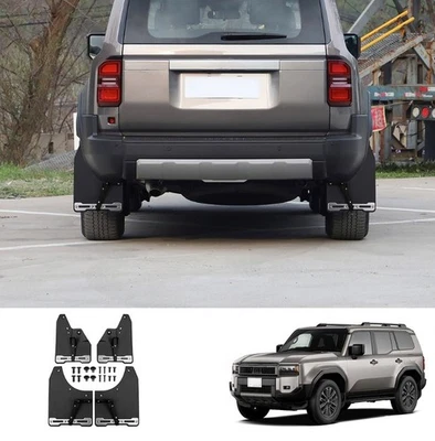 For 2024+ Toyota Land Cruiser LC250 Black Mud Flap Flaps Splash Guards Mudguards — 第 1/4 张图片