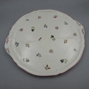 Villeroy & Boch China PETITE FLEUR Round Handled Cake Plate - 13" - Picture 1 of 4