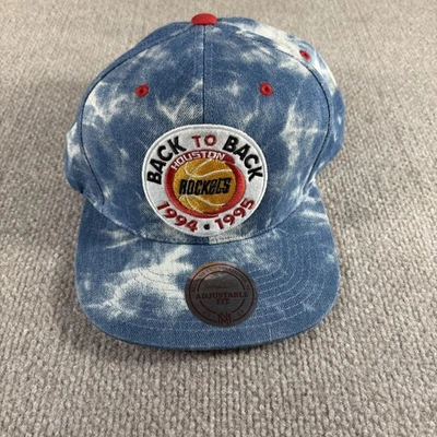 Houston Rockets Hat Cap Snap Back NBA Basketball Back to Back 1994 1995 Mens - Image 1 of 4