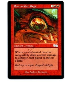 Destructive Urge #180 Red Uncommon Urza's Saga MTG NP Near Mint or Better - Bild 1 von 2
