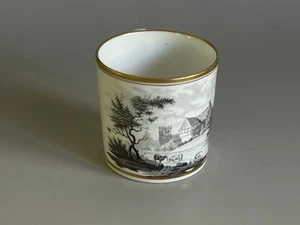 Georgian Spode Porcelain Coffee Can Bat Printed Pattern 557 C1805 - Picture 1 of 8
