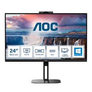 AOC V5 24V5CW/BK computer monitor 60.5 cm (23.8") 1920 x 1080 pixels Full HD ... - Picture 1 of 14
