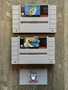 Cartuchos Super Mario World + Star Fox Super Nintendo SNES ¡Solo probados!! - Imagen 1 de 3