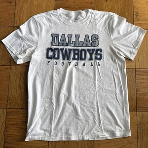 T-shirt maglietta bianca Dallas Cowboys taglia L grande NFL calcio cotone - Foto 1 di 5