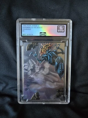 1996 Skybox SUPERMAN HOLOBURST #1 MPE 6.5 PSA DC Hologram Fleer - Image 1 of 2