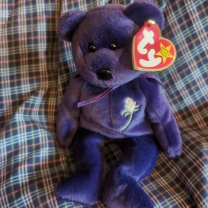 Ty Beanie Babies Princess Bear Toy With PE Pellets  - Picture 1 of 6