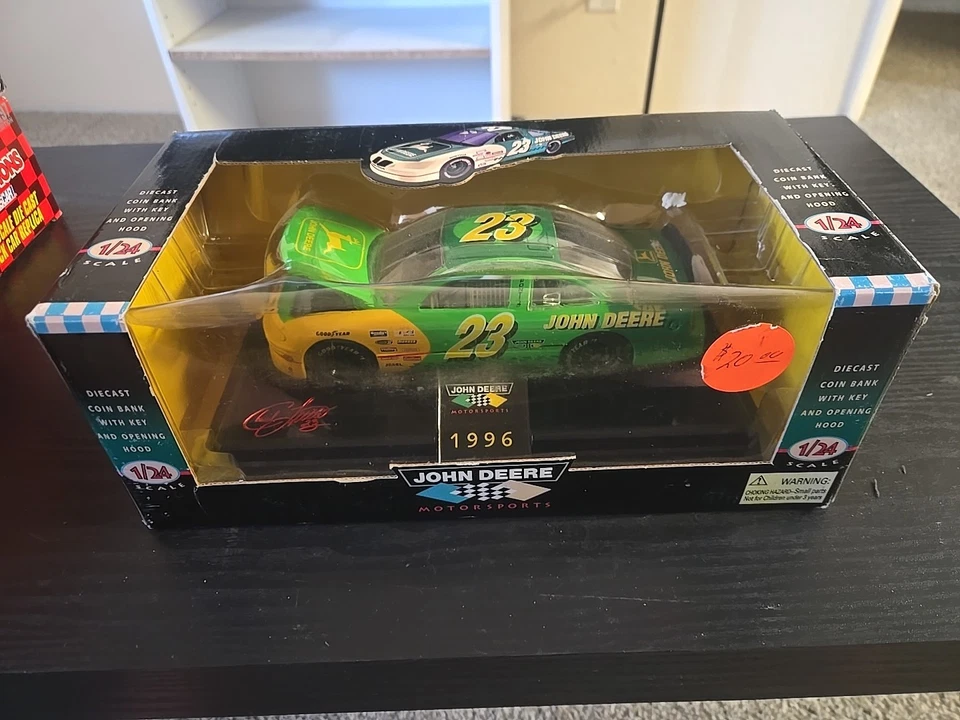 1996 Edition Racing Champions 1/24 Scale Die Cast John Deere #23 Car Chad Little - Image 1 of 1
