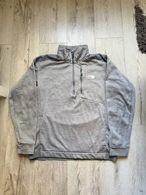 The North Face Herren Mittellegi 1/4 Zip Pullover Grau Fleece Sweatshirt Gr. L - Bild 1 von 4