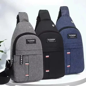 Herren Schultertasche Nylon Canvas Umhängetasche Messenger Bag Freizeit Reise - Bild 1 von 4