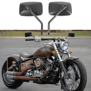 For Yamaha V Star 650 XVS650 250 950 1100 1300 Rectangle Motorcycle Side Mirrors - Picture 1 of 17
