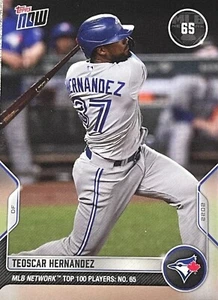 2022 Topps Now MLB Network Top 100 Teoscar Hernandez #T-65 Free Shipping Always! - Picture 1 of 2