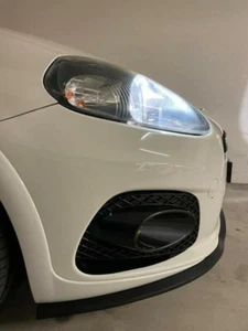 ABARTH GRANDE PUNTO SOTTOPARAURTI SPLITTER ORIGINALE SAMURAI NERO OPACO IN GOMMA - Imagen 1 de 8