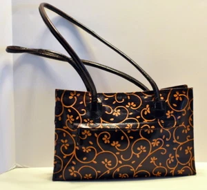 Borsa a tracolla in pelle Cordovan floreale made in India marrone marrone marrone medio - Foto 1 di 9
