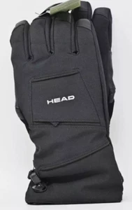 NWOT Head Men's Dupont Sorona Insulated Ski Glove With Pocket. Large  Black - Picture 1 of 4