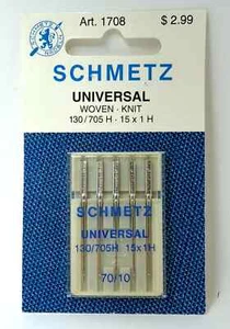 5 Schmetz Universal Nähmaschinennadel Webstrick 130/705 H 0707195 - Bild 1 von 2