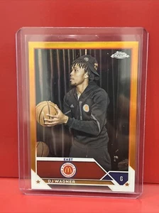 DJ Wagner ✨2023 Topps Chrome McDonald's Rookie Variation Orange Refractor /25 - Picture 1 of 3
