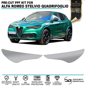 Headlights Chip Guard PPF Film Kit for Alfa Romeo Stelvio Quadrifoglio 2017 + - Picture 1 of 5
