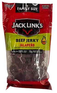 NEU FAMILIENGRÖSSE JACK LINKS RINDFLEISCH JERKY JALAPENO GESCHMACK FLEISCH SNACK 10 OZ BEUTEL - Bild 1 von 3