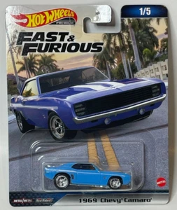 2023 Hot Wheels Premium Fast and Furious 1969 Chevrolet Camaro blau - Mix 2 - Bild 1 von 6