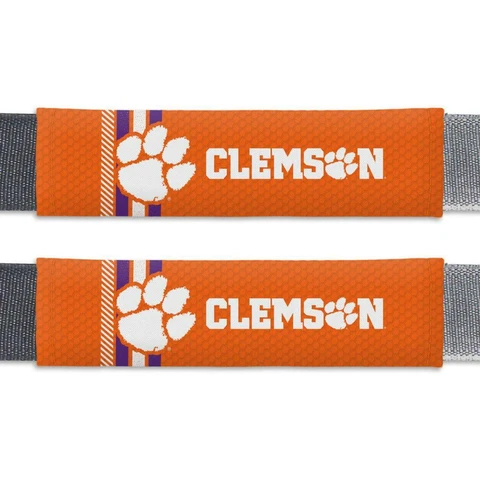 Clemson Tigers Rally Design Seat Belt Pads 2 Pack [NEW] NCAA Seatbelt Shoulder Cover