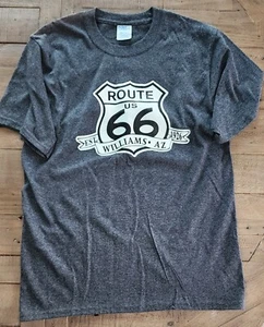 Womens Tee, Route 66, Williams AZ, Size Small, Charcoal Grey, Womens Fit - Picture 1 of 1