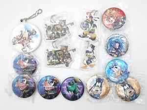 Kingdom Hearts lot of 24 can badges buttons keychain Sora Goofy Roxas Riku - Picture 1 of 6