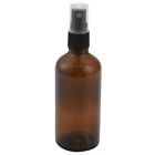 100ML Braune Glas Spray Flasche  mit Schwarzem Zerstuber, Nachfllbarer Be7326